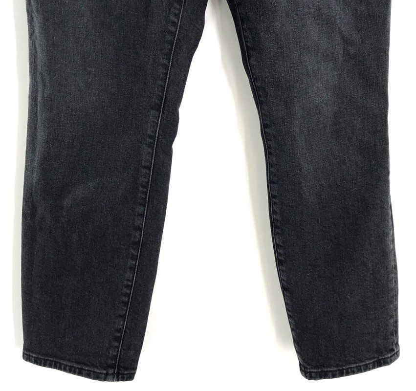 Mango MNG Women's Claudia High Rise Skinny Jeans Faded Black Sz 8