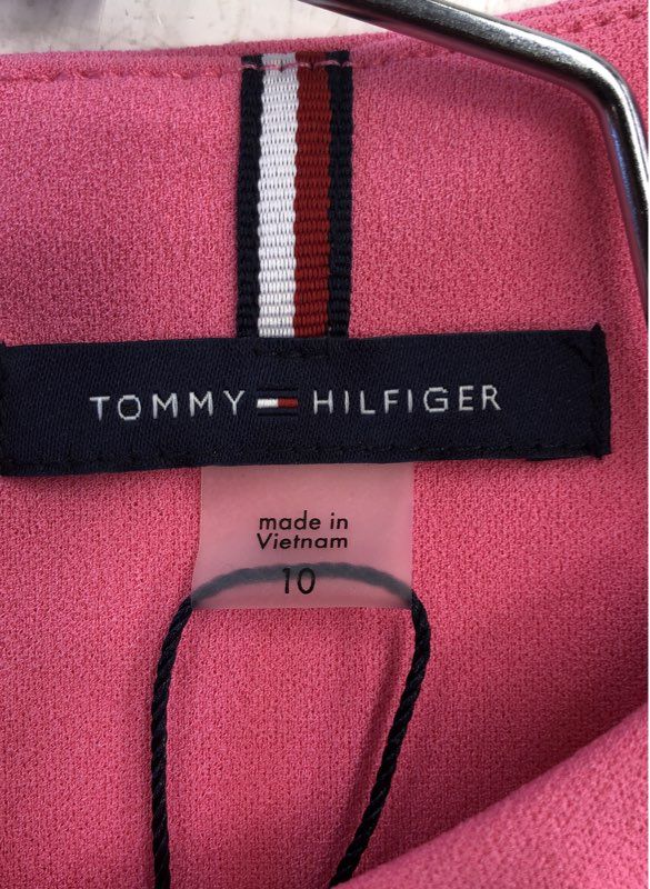 Tommy Hilfiger Women's Pink Shift Dress - Size 10
