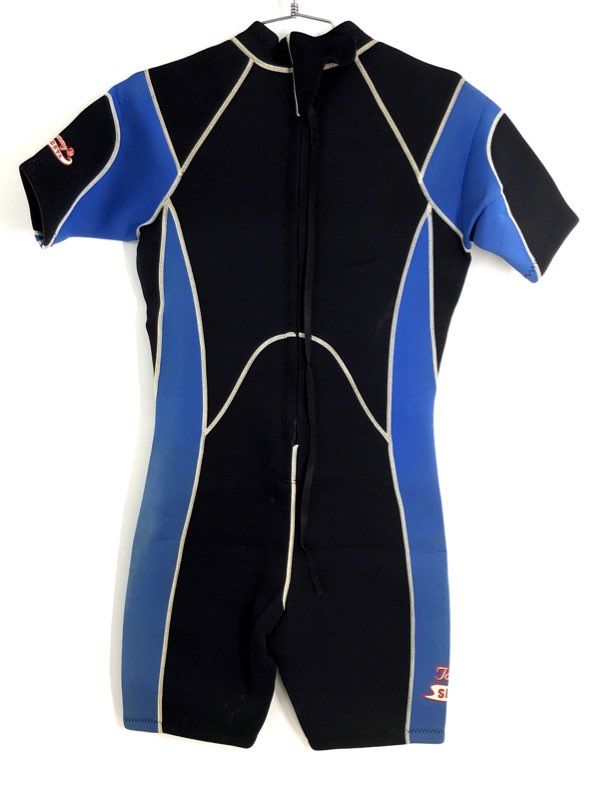 Tommy D Sports Shorty Wetsuit Lot 3 Neoprene Black & Blue Scuba Diving