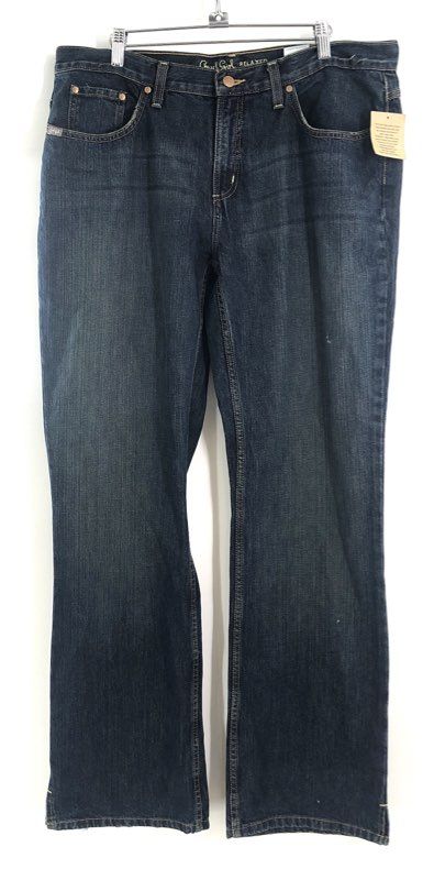 Cruel Girl Women's Relaxed Fit Jeans Dark Wash Blue Denim NWT Sz 17 Long