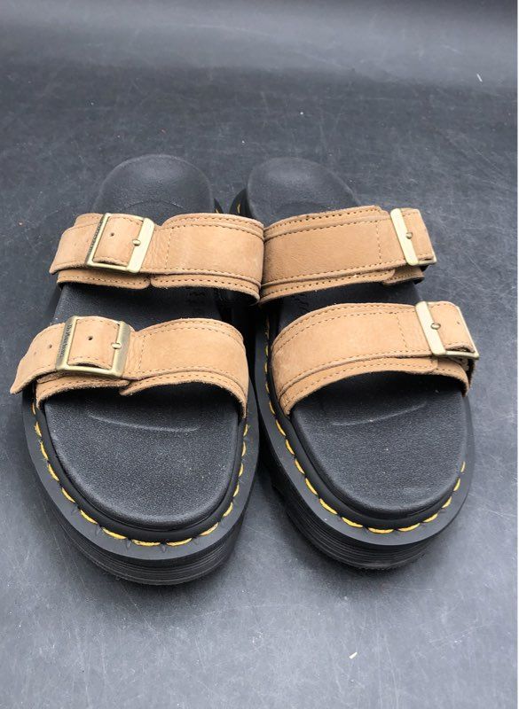 Dr. Martens Women's Myles Tan Slip-On Sandals - Size 7