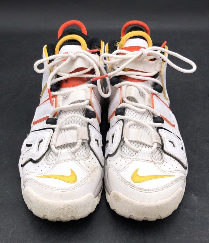 Nike Air More Uptempo Rayguns White University Gold GS Basketball Size 6.5Y