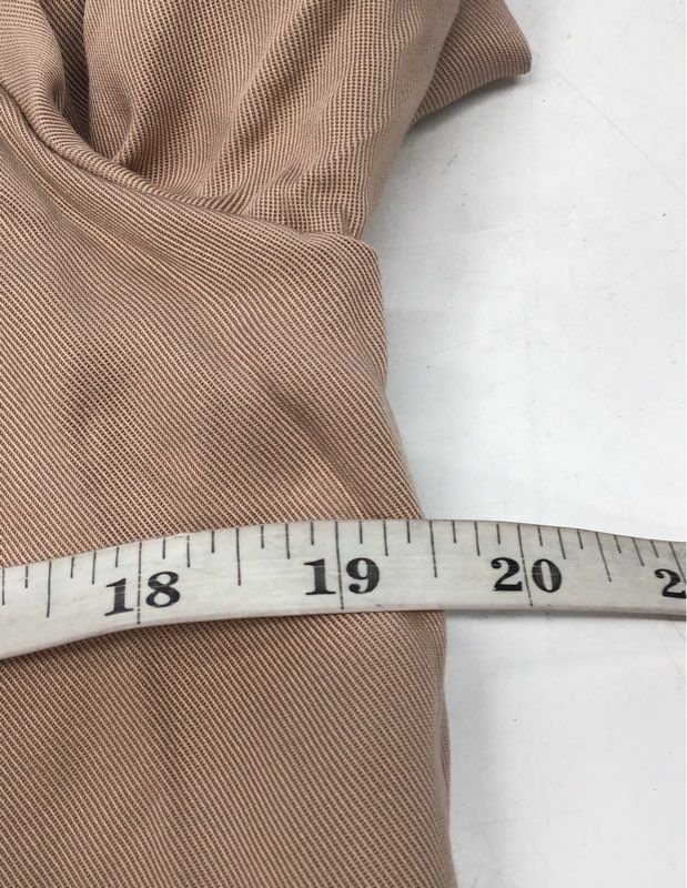 BB Dakota Women's Tan Draped Double Breasted Lyocell Cropped Jacket Sz M