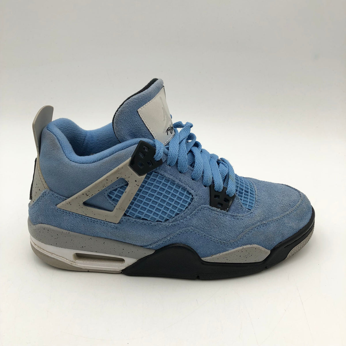 Nike Air Jordan 4 Retro University Blue GS Blue Grey Sneakers Size 6Y COA