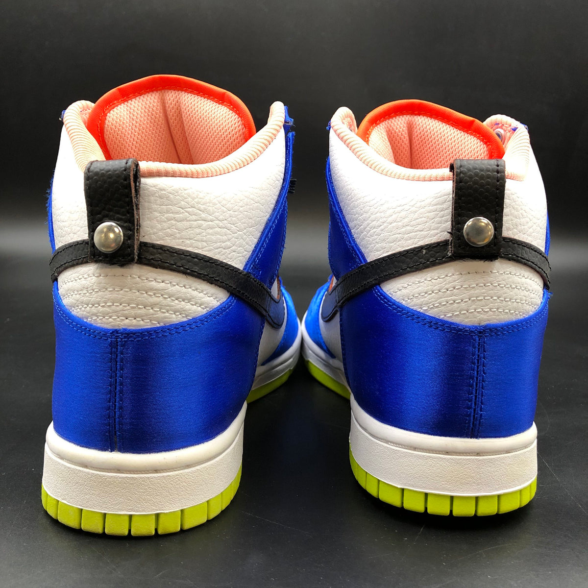Nike Dunk High Blue Satin Women's Sneakers COA Size 8.5