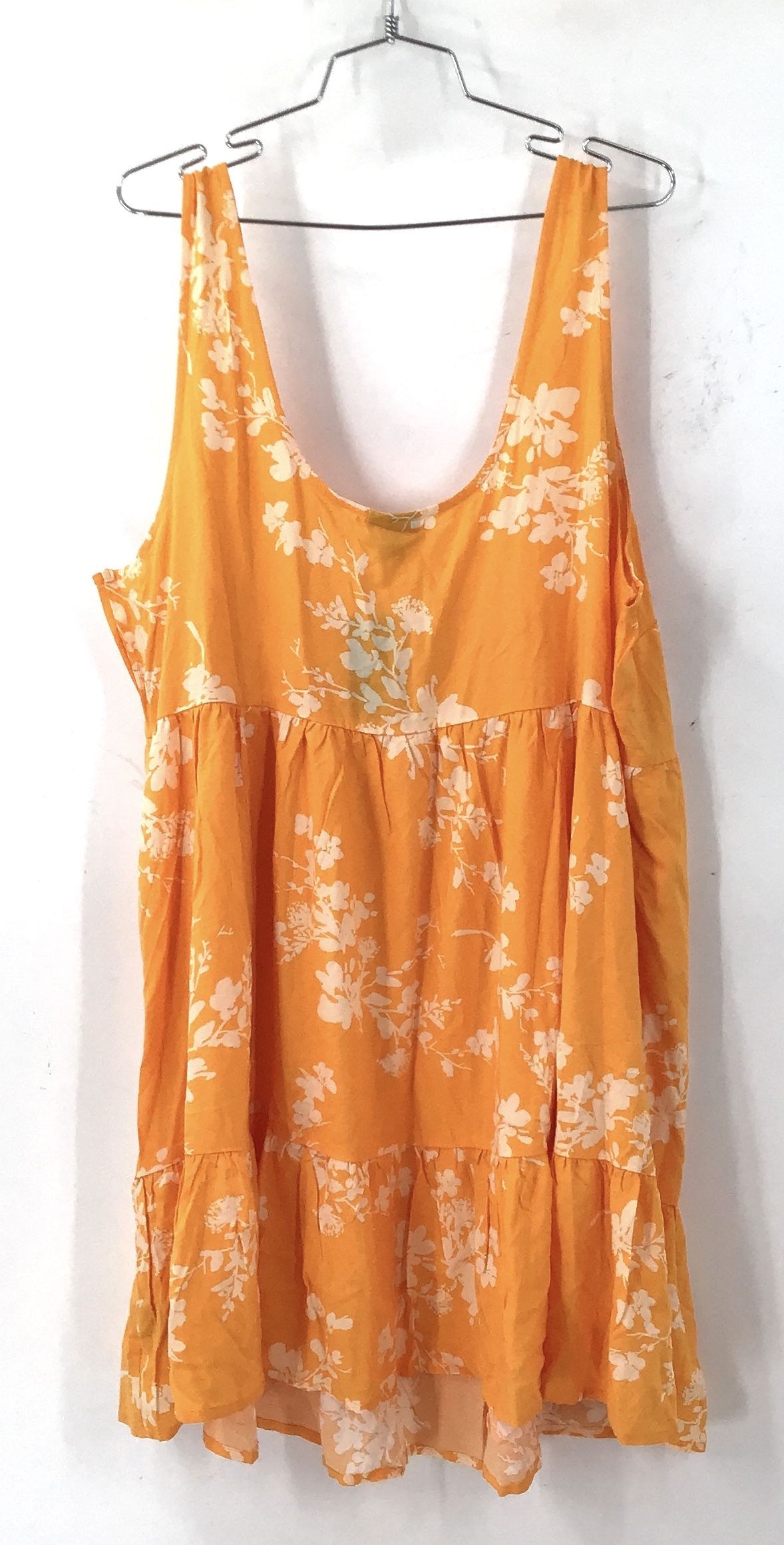 NWT Torrid Women's Orange Floral Tropical Tank Dress - Size 2X