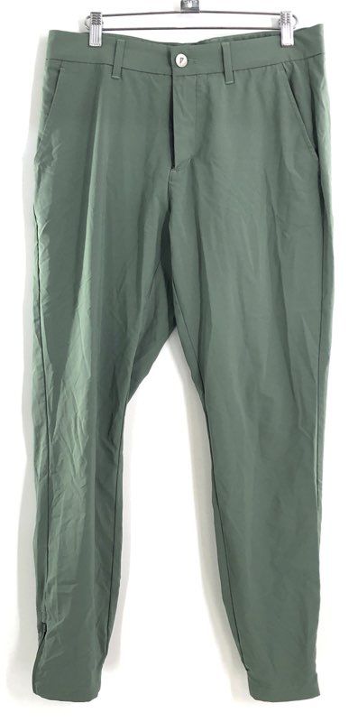 Primo Golf Men's Green The Jogger Tapered Golf Pants Ankle Zips Sz 32 Regular