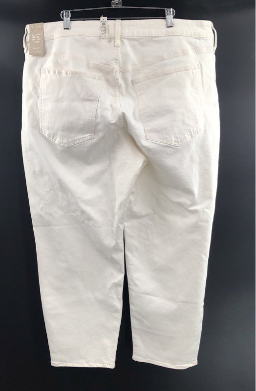 Madewell Women's Curvy Perfect Vintage Jean White High Rise Sz 22W NWT