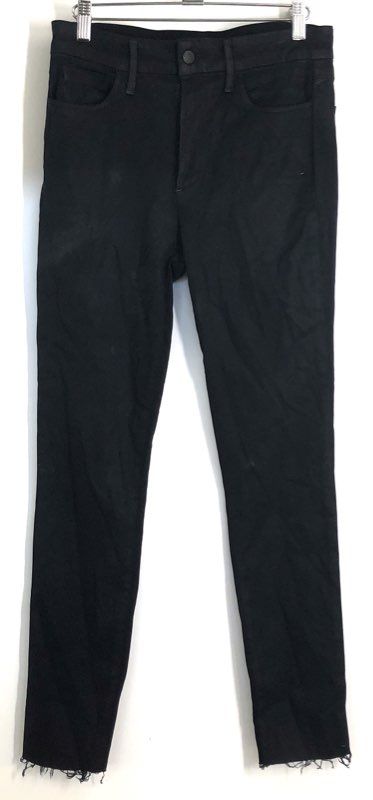 Joe's Women's Black High Rise Skinny Jeans Raw Hem Stretch Sz 28