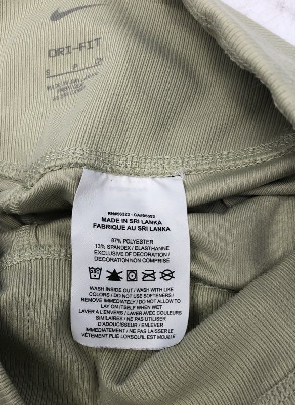 Nike Women's Yoga Dri-FIT Luxe Ribbed High Rise Leggings Sage Green Sz S