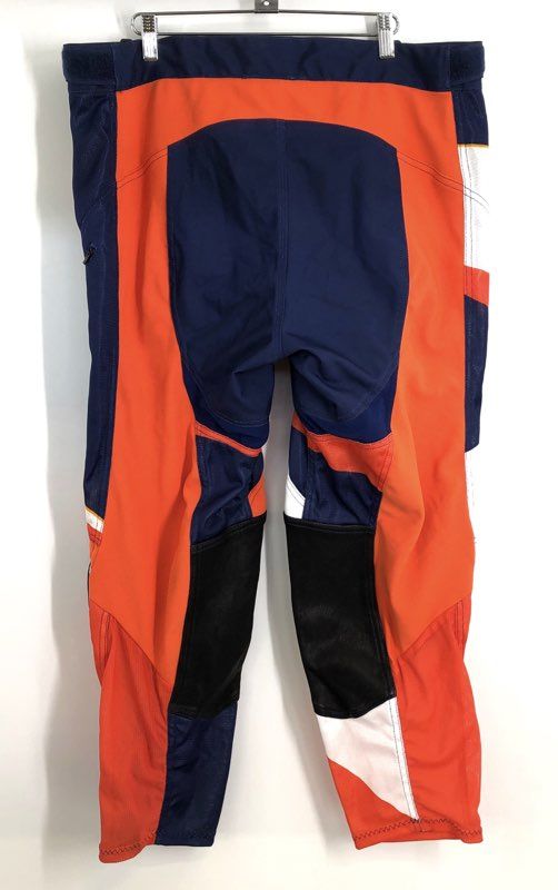 Klim Men's XC Lite Motocross Off-Road Pants Blue Orange White Sz 38