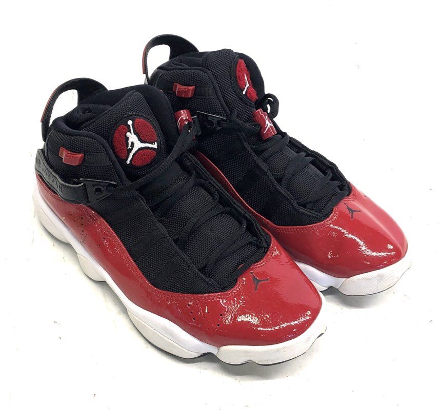 Jordan 6 Rings Gym Red Black White Sneakers Men's Size 8