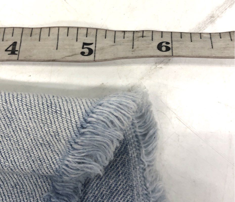 Gap Women's Light Blue High Rise Distressed Frayed Hem Denim Shorts Sz 27