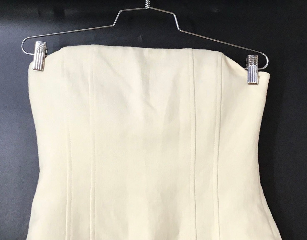 NWT A.L.C. Women's White Strapless Mini Dress - Size 6