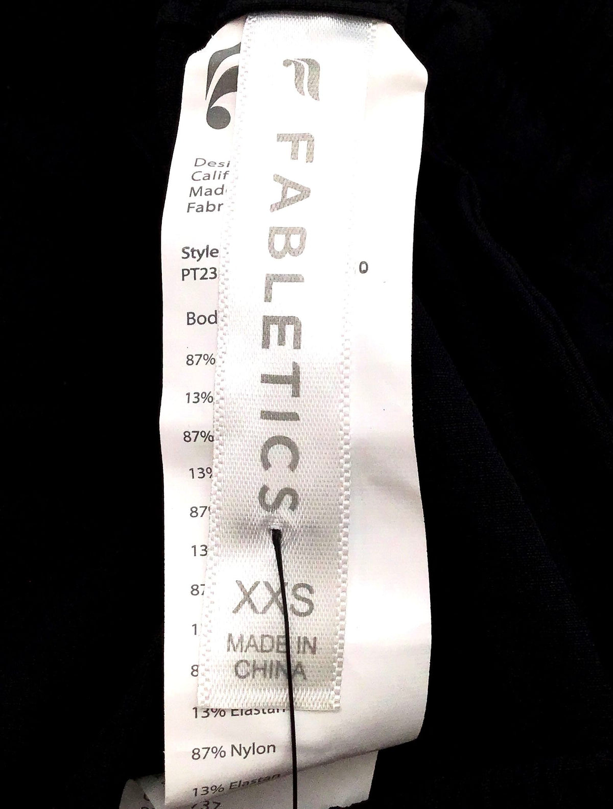 NWT Fabletics Women&#39;s Black Elastic Waist Wide Leg Cargo Pants - Size 2XS