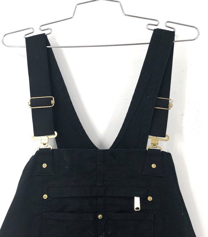 Carhartt Men's Black 10277001 Cotton One-Piece Overalls - Size 44x30