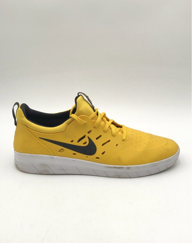 Nike SB Nyjah Free Amarillo Black White Men's Skate Shoes Size 13