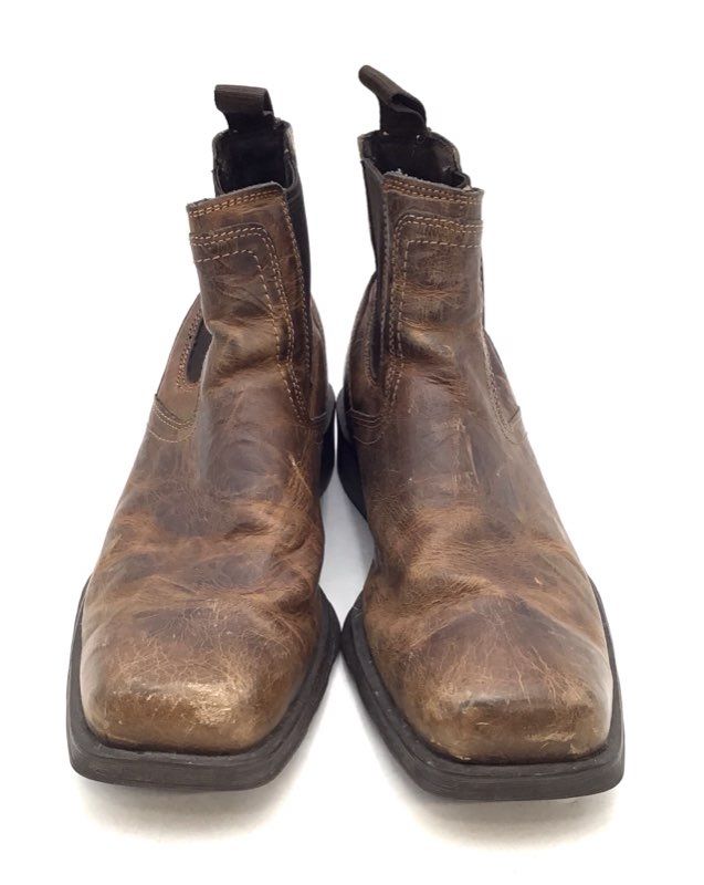 Ariat Sport Herdsman Distressed Brown Leather Western Chelsea Boots Size 10.5 D