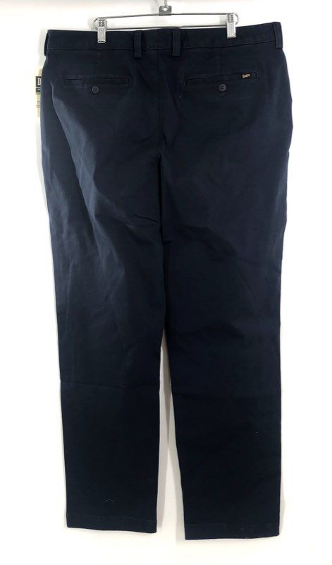 Duluth Trading Co Men's Navy DuluthFlex Ballroom Khaki Pleated Pants NWT 38x34