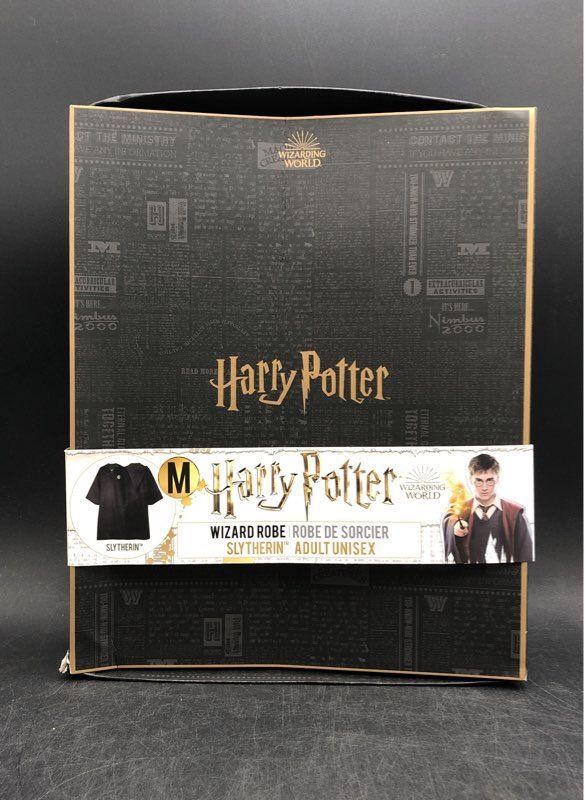 NWT Harry Potter Men's Black Slytherin Wizard Robe - Size M