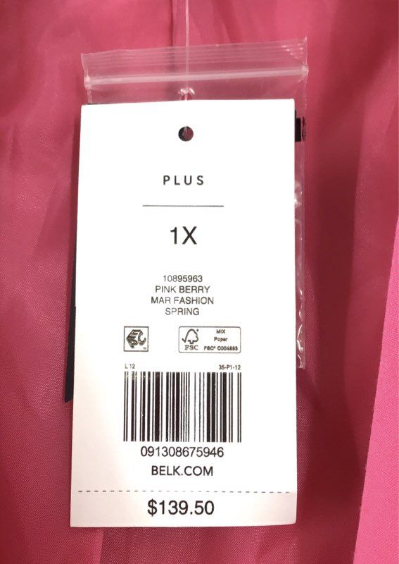 NWT The Limited Women's Pink Berry Blazer - Size 1X