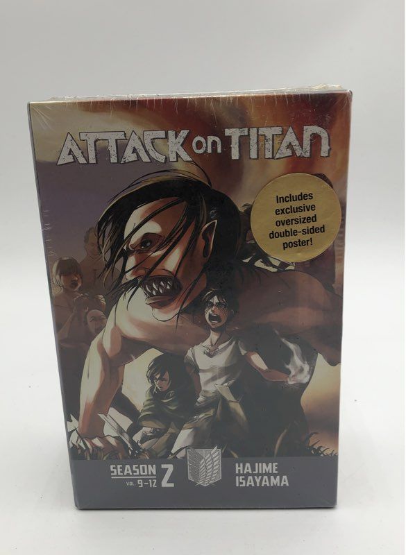 Attack on Titan Manga Box Set Lot Season 1 Pt 2 & Season 2 Vol 5-12 New Sealed