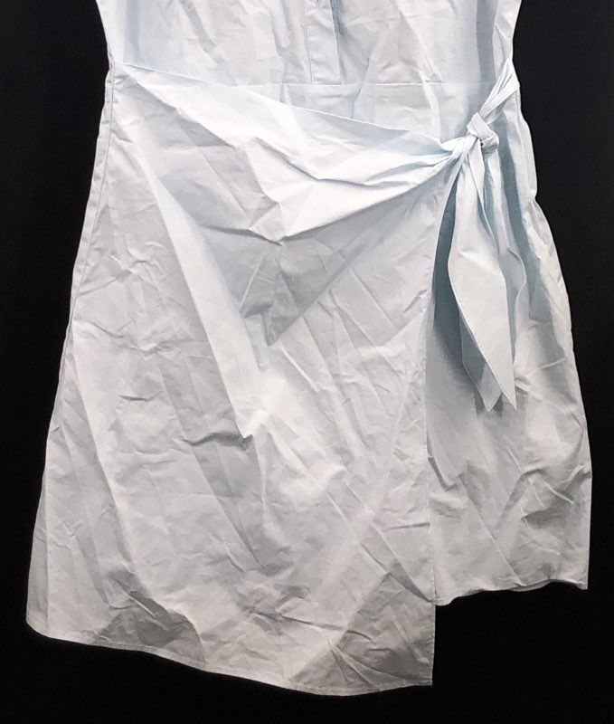 Bagatelle Women's Blue Wrap Shirt Dress Tie Waist Short Sleeve Sz S NWT