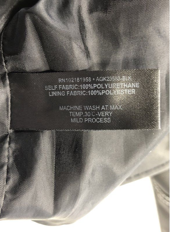 Generation Kiss Women's Black Biker Jacket - Size L
