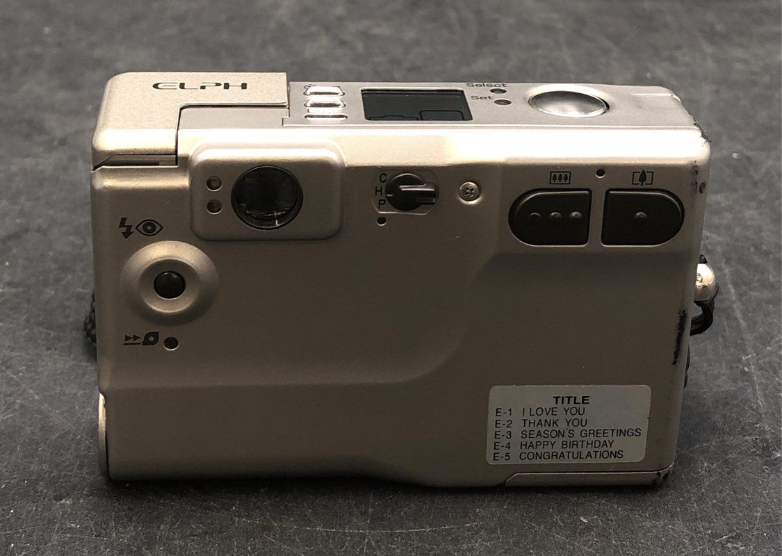 Vintage Canon ELPH APS Film Point & Shoot Camera 24-48mm Zoom w/ Case