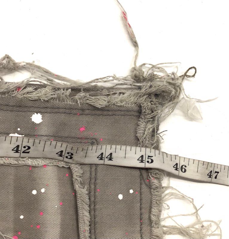 Rockstar Original Men's RSM 225 Hallie Gray Distressed Paint Splatter Jeans 30