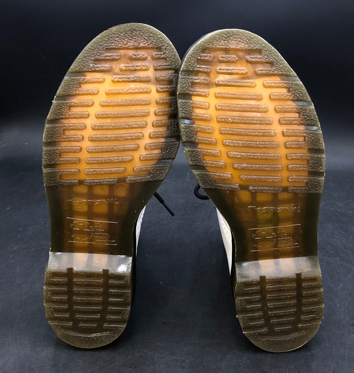 Dr. Martens 1460 W White Leather 8-Eye Lace Up Boots Women Size 8