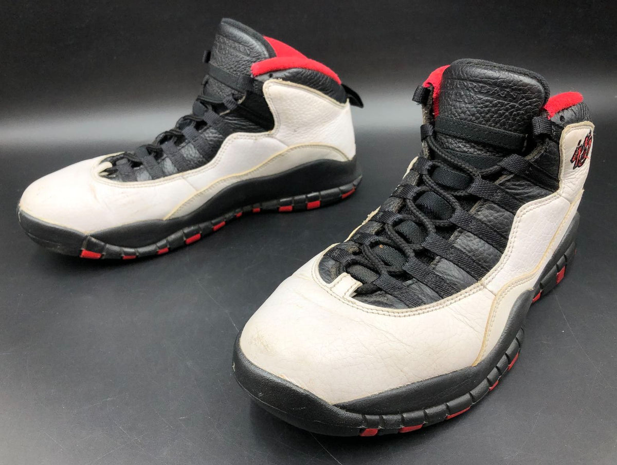 Nike Air Jordan 10 'Double Nickel' Men's White/Black/Red Sneakers - Sz 8 (+COA)