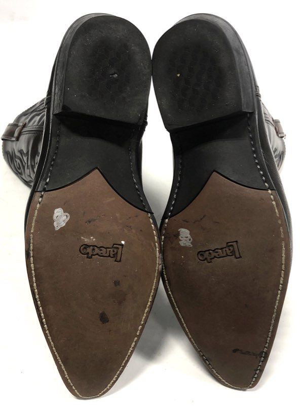 Laredo 6862 Black Leather Western Cowboy Boots Men's Size 11D