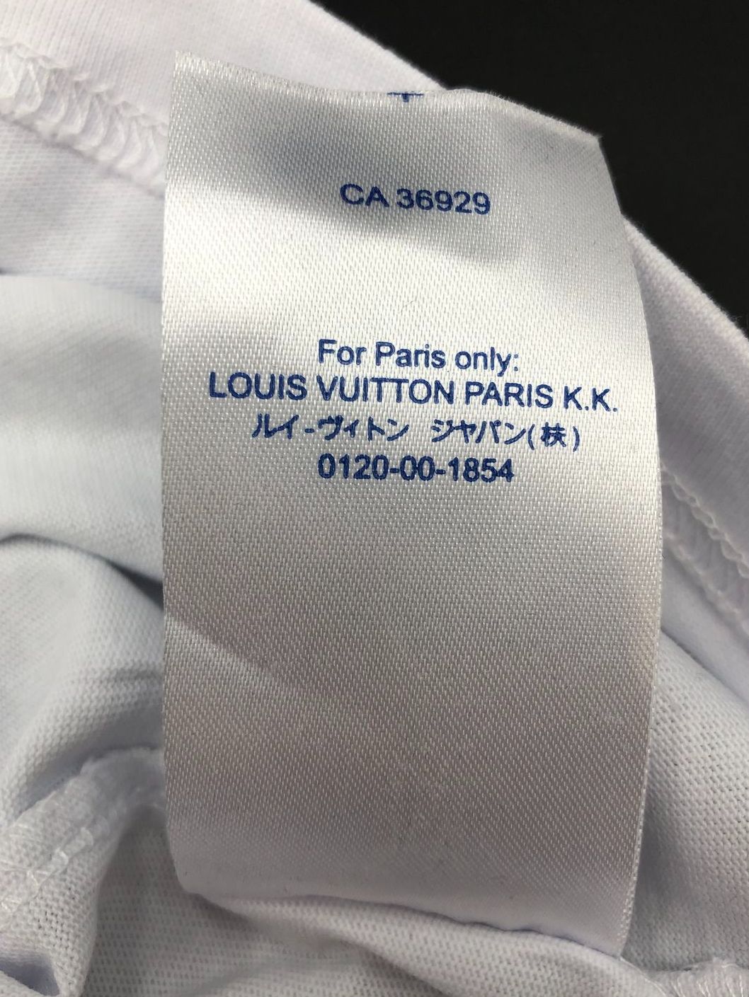 NWT Louis Vuitton Inspired Men's White T-Shirt with Back Monogram Print - Sz 2XL
