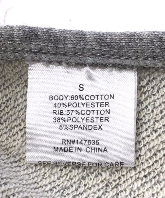 NWT Romeo & Juliet Couture Gray Distressed Side Tie Sweatshirt Pullover Womens S