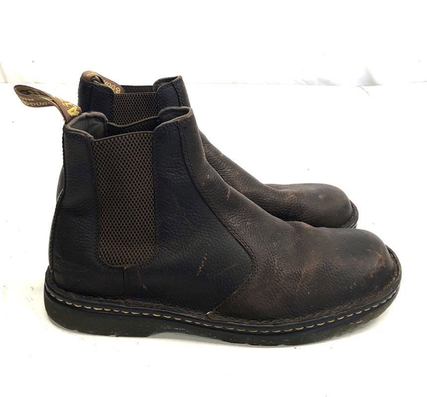 Dr. Martens Suffolk Dark Brown Leather Chelsea Boots Men's Size 11