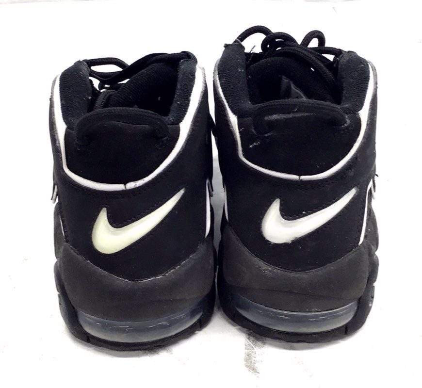 Nike Air More Uptempo Black White GS Basketball Shoes Size 5.5Y