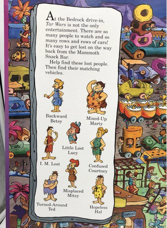 The Flintstones Fred Hunters Look and Find 3 Book Set Carrying Case Vintage