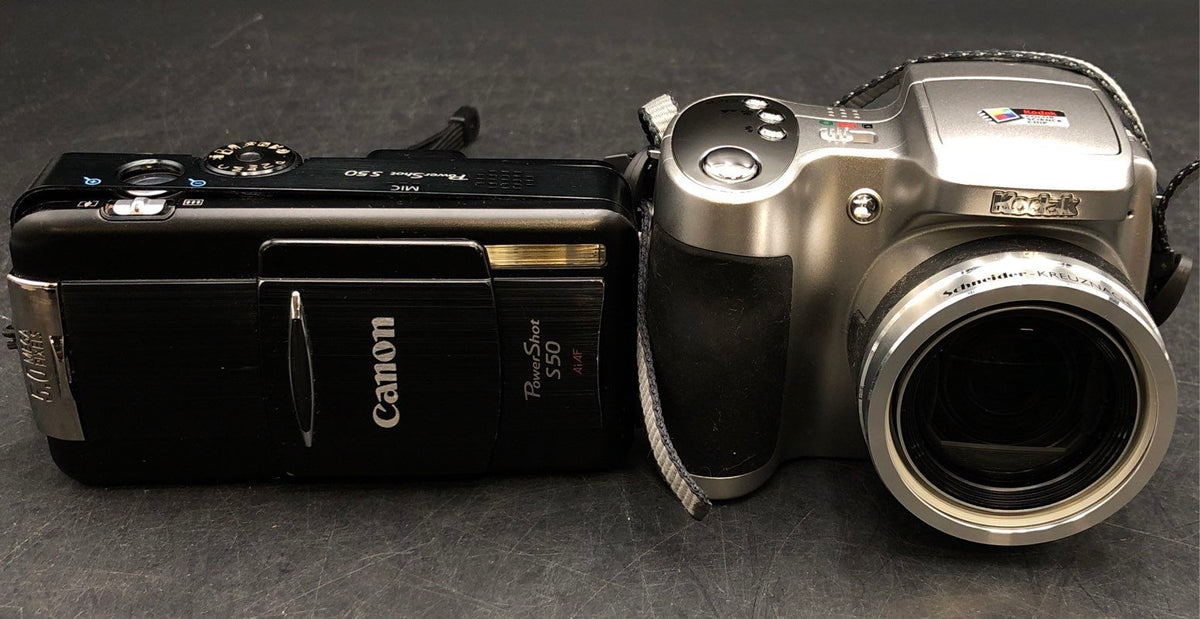 HP Canon Olympus Kodak DX3600 2X Optical Zoom 2.2 MP Digital Camera & More Lot