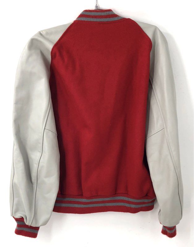 Vintage 80s Butwin Wool Leather Sleeve Letterman Varsity Jacket Made USA Sz XL