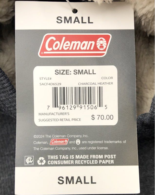 NWT Coleman Men's Charcoal Heather Sweatshirt - Size S