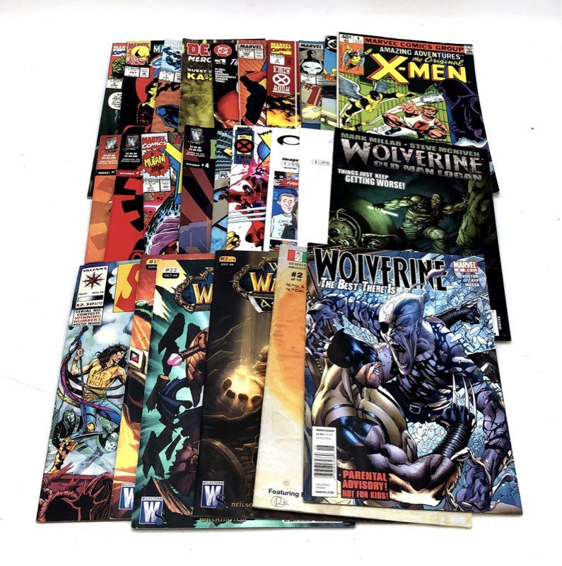 Comic Book Lot Marvel DC Image Valiant 1970s-2000s Superhero Approximately 25