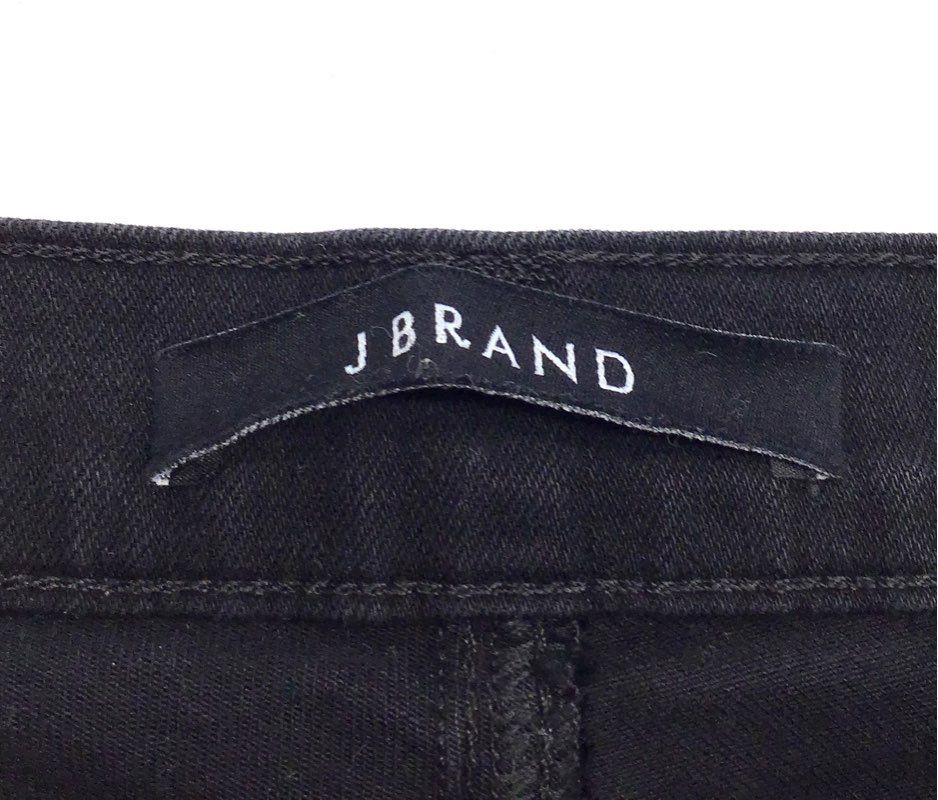 J Brand Women's Black Sailor Button High Rise Skinny Stretch Jeans Sz 26