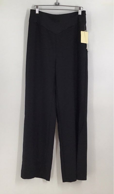 NWT Elle Jay Women&#39;s Black Straight Leg Side Zip Trouser Pants - Size 6