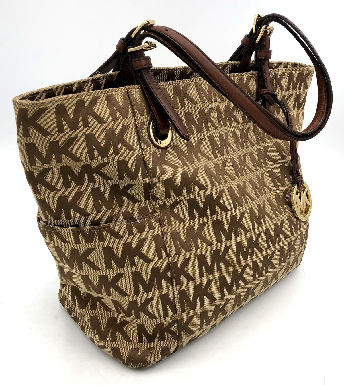 Authentic Michael Kors Tan Luxury Tote Bag - COA Included