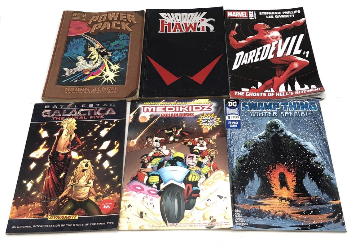 Comic Book Lot Marvel DC Image Dynamite 1980s-2020s Superhero Mix 6 Comics