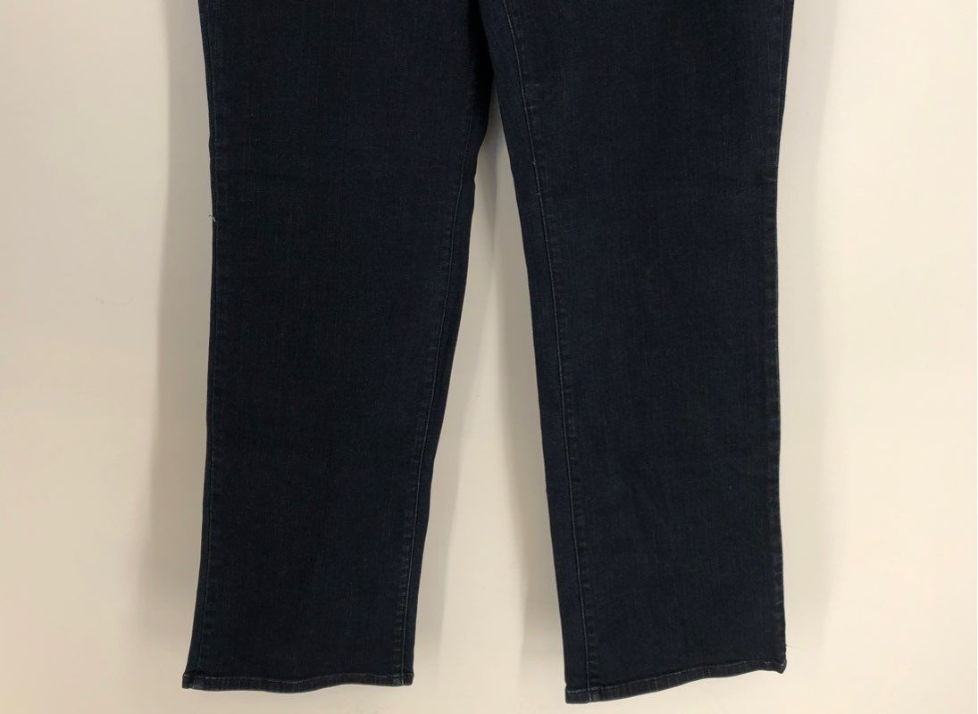 NWT Talbots Flawless Women&#39;s Blue High-Waist Barely Bootcut Jeans - Size 14