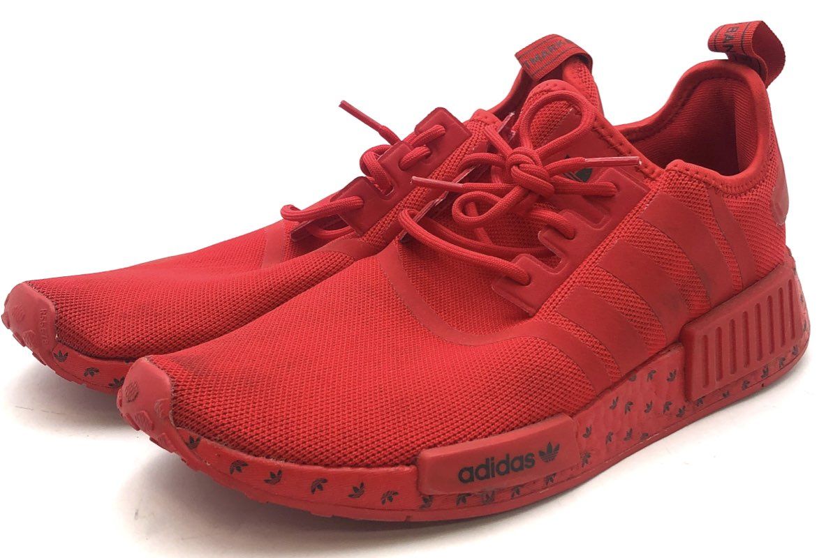 Adidas NMD_R1 Triple Red Trefoil Print Men's Running Sneakers Size 10