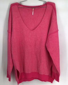 Free People Women's Pink Sweater - Size S