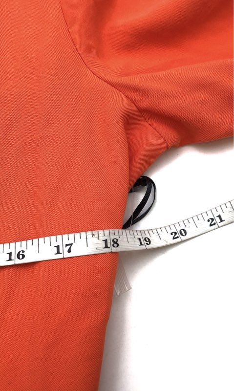 1.STATE Women's Papaya Orange Poetic Punch Belted Trench Coat Jacket Sz 10 NWT